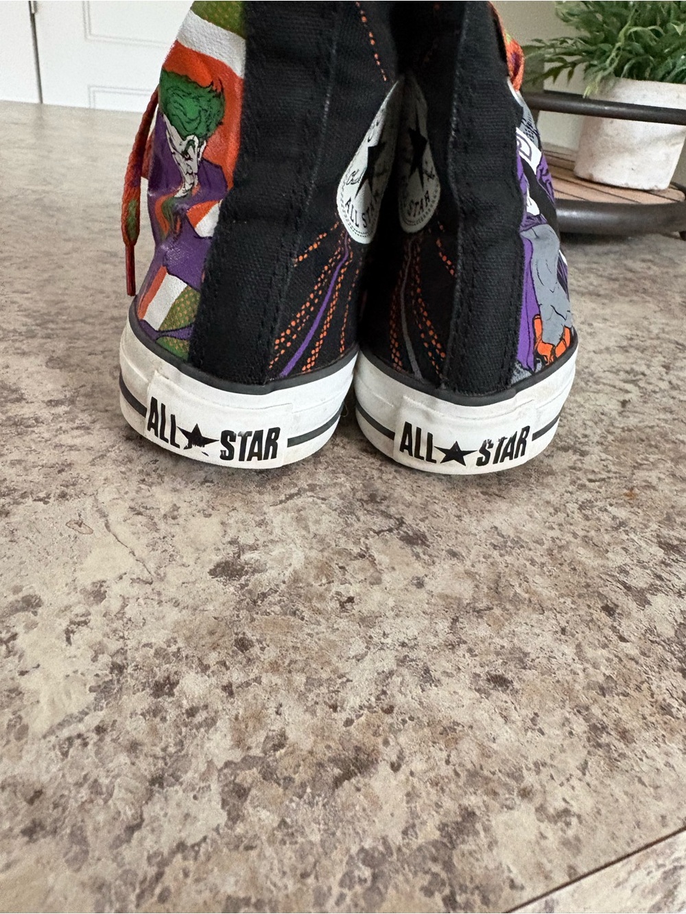 The Joker Graphic High-Top Sneakers - Black, Purple, Orange, Green - Picture 3 of 16